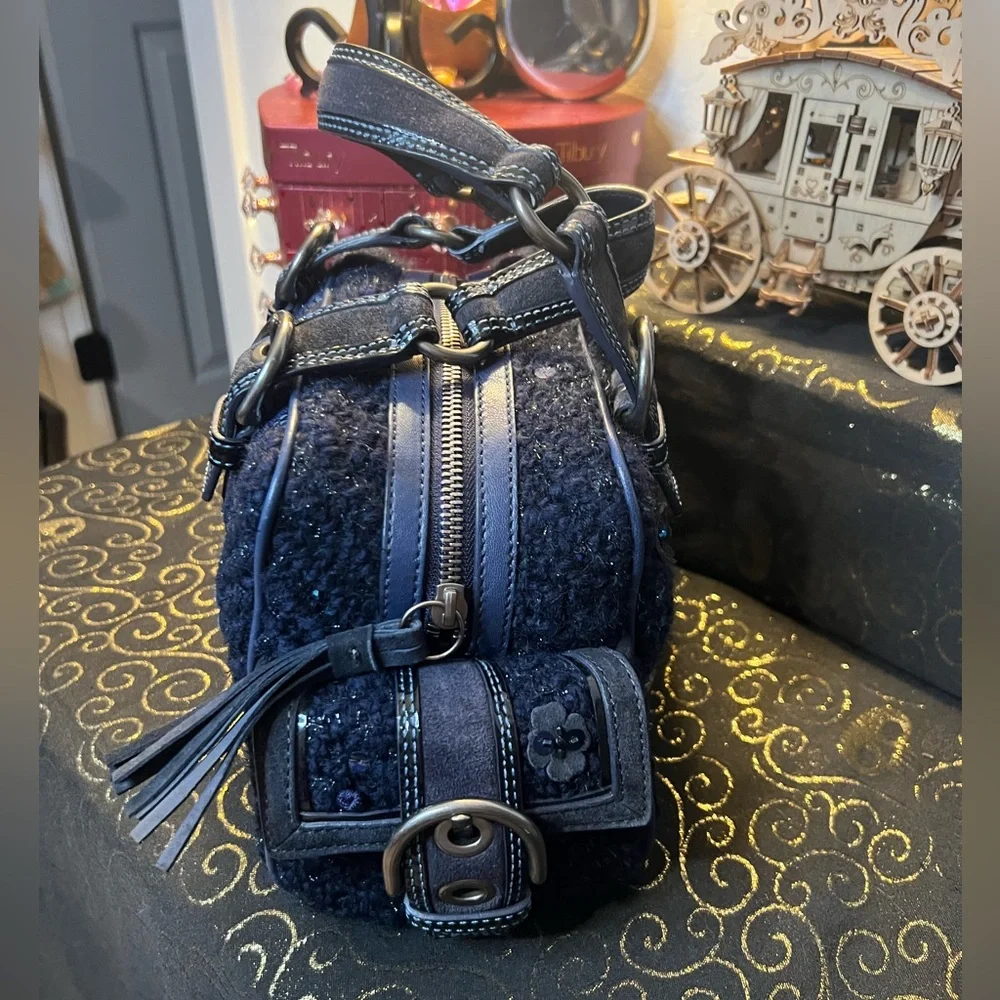Coach blue tweed